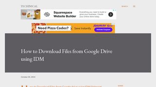 How to Download Files from Google Drive using IDM - techinicaL