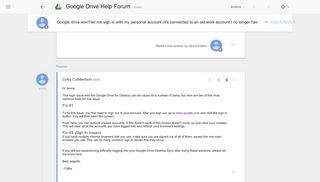 Google drive won't let me sign in with my personal account (it's ...