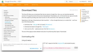 Download Files | Drive REST API | Google Developers