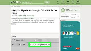 How to Sign in to Google Drive on PC or Mac: 6 Steps