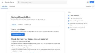 Set up Google Duo - Android - Google Duo Help - Google Support