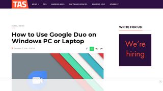 How to Use Google Duo on Windows PC or Laptop - The Android Soul