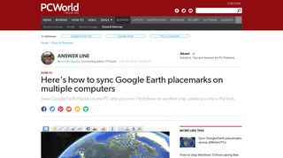 Here's how to sync Google Earth placemarks on multiple computers ...
