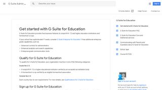 Get started with G Suite for Education - G Suite ... - Google Support