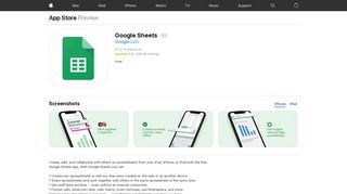 Google Sheets on the App Store - iTunes - Apple