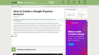 How to Create a Google Express Account: 7 Steps (with Pictures)