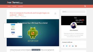 How to integrate Facebook and Google login on android – Part 2 ...