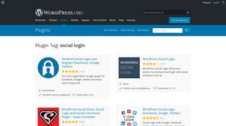 social login | WordPress.org