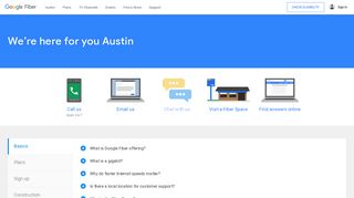 Google Fiber Support & Customer Service | Austin