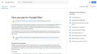 How you pay for Google Fiber - Google Fiber Help - Google Support