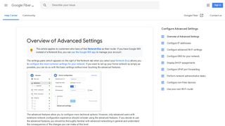 Overview of Advanced Settings - Google Fiber Help - Google Support