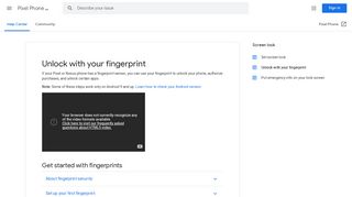 Unlock with your fingerprint - Pixel Phone Help - Google Support