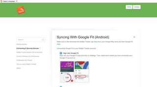 Syncing With Google Fit (Android) - Walker Tracker Knowledge Base