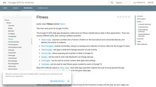Fitness | Google APIs for Android | Google Developers