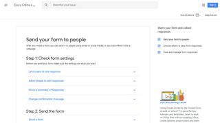 Send your form to people - Docs Editors Help - Google Support