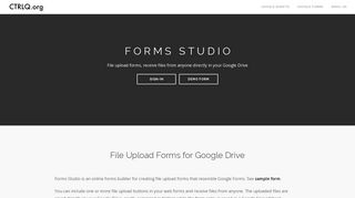 Google Forms Studio - File Upload Forms for Google Drive