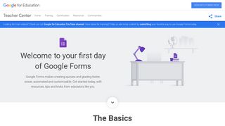 Google Forms - Google for Education: Teacher Center