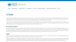 G-Suite | My Tech - DPS MyTech - Denver Public Schools