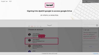 Signing into dpsk12 google to access google Drive - iorad