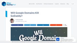 Will Google Domains Kill GoDaddy? - WhoIsHostingThis