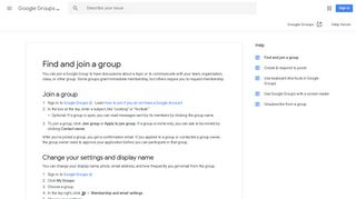 Find and join a group - Groups Help - Google Support
