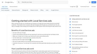 Getting started with Local Services ads - Google Ads Help