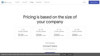Pricing | Hire by Google