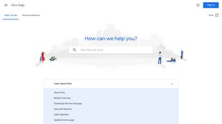 Hire Help - Google Support
