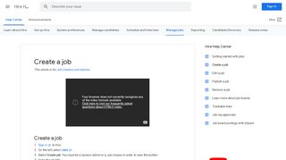 Create a job - Hire Help - Google Support