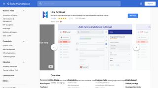 Hire for Gmail - G Suite Marketplace - Google
