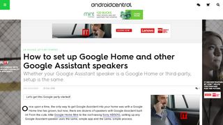 How to setup Google Home, Google Home Mini, & Google Home Max ...