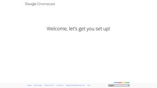 Chromecast Setup - Google