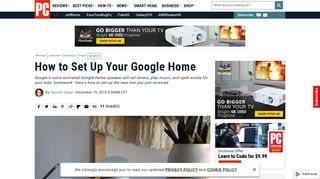 How to Set Up Your Google Home | PCMag.com
