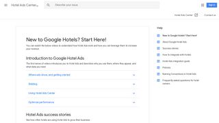 New to Google Hotels? Start Here! - Hotel Ads Center Help