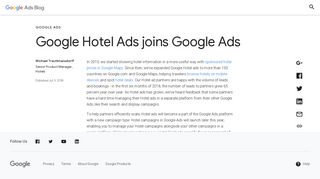 Google Hotel Ads joins Google Ads