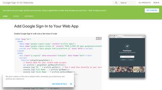 Google Sign-In for Websites | Google Developers