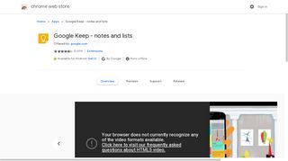 Google Keep - notes and lists - Google Chrome