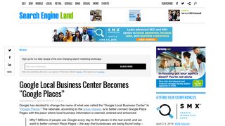 Google Local Business Center Becomes 
