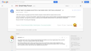 how do I login to my google account from a new location when I don ...
