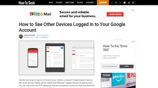 How to See Other Devices Logged in to Your Google Account