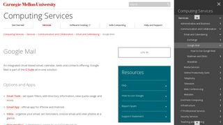 Google Mail - Computing Services - Carnegie Mellon University
