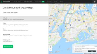 Create your own Google Maps style - Snazzy Maps - Free Styles for ...