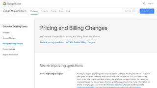 Pricing Changes | Google Maps Platform | Google Cloud