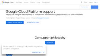 GCP Support Services | Support | Google Cloud
