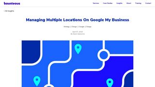Managing Multiple Locations On Google My Business | Bounteous