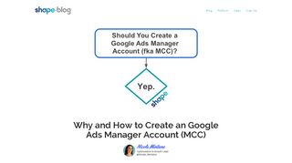 Why and How to Create an Google Ads Manager Account (MCC ...