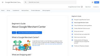 Google Merchant Center - Google Support