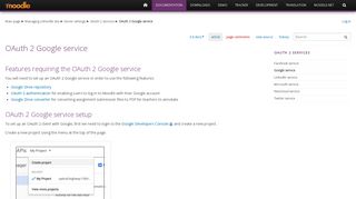 OAuth 2 Google service - MoodleDocs