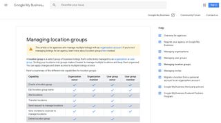 Managing location groups - Google My Business Help - Google Support