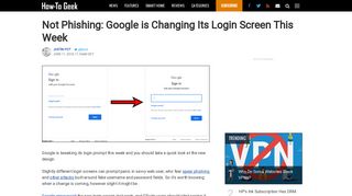 Not Phishing: Google is Changing Its Login Screen This Week